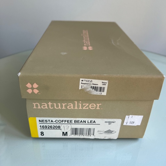 Naturalizer 8M Nesta Coffee Bean Lea Wedge Shoes - Picture 3 of 6